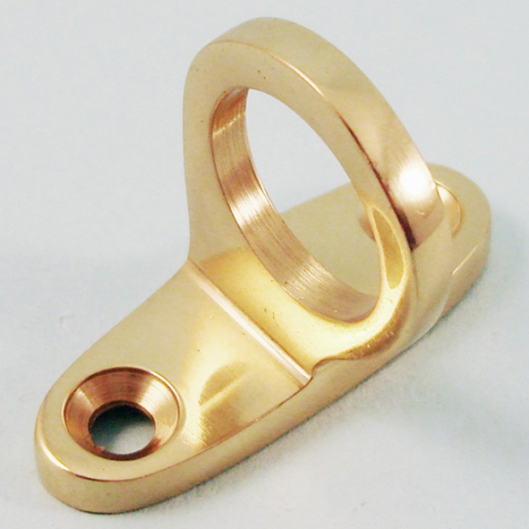 THD243/PB • Polished Brass • Shaped Horizontal Sash Eye
